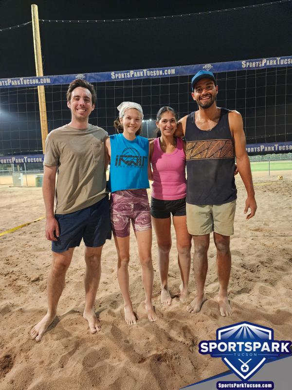 Volleyball Sun Reverse Co-ed 2v2 - A/B Champions