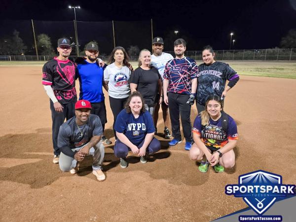 Softball Sun Co-ed 10v10 - E/Rec-1 Champions