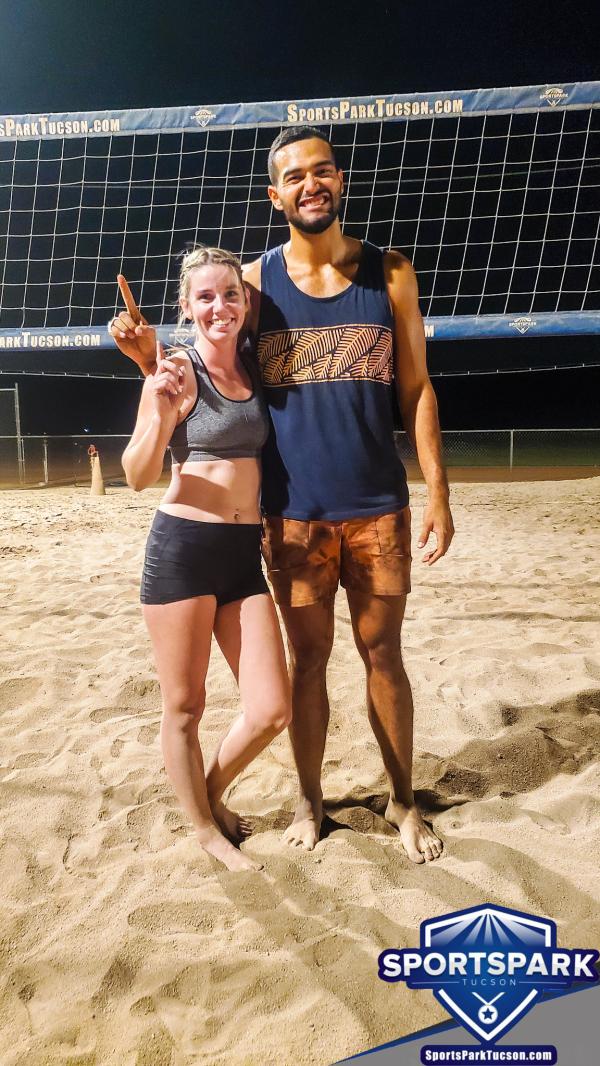 Volleyball Sun Co-ed 2v2 - A/B Champions