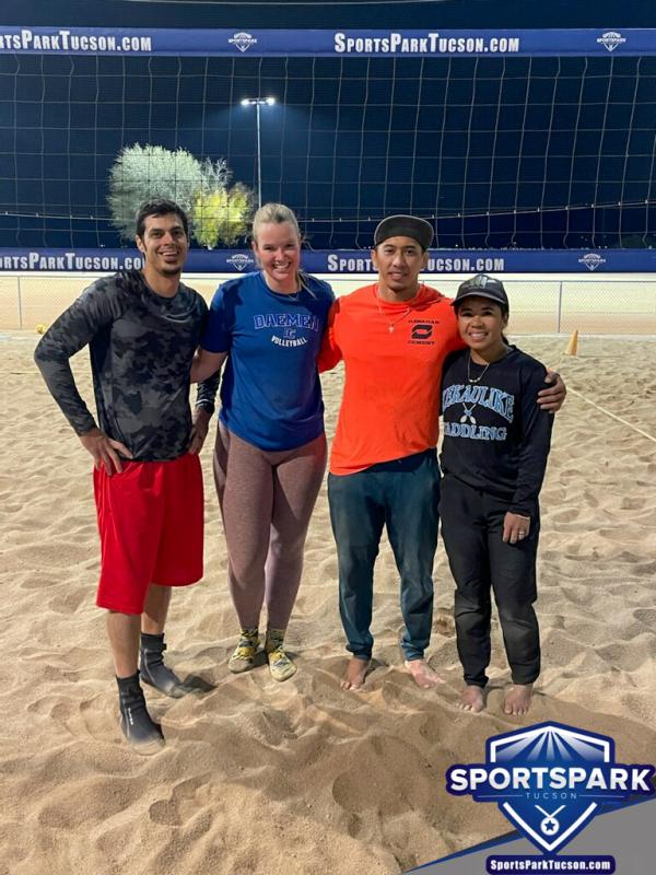 Volleyball Sun Co-ed 2v2 - A/B Champions