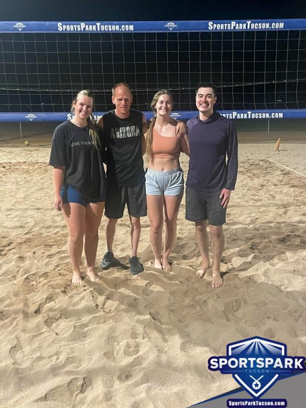 Volleyball Sun Co-ed 2v2 - A/B Champions