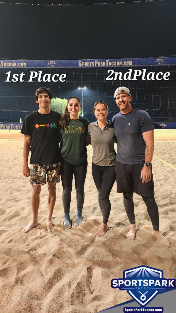 Volleyball Sun Reverse Co-ed 2v2 - A/B Champions