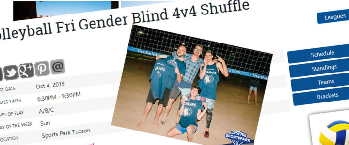 Volleyball Fri Gender Blind 4v4 Shuffle