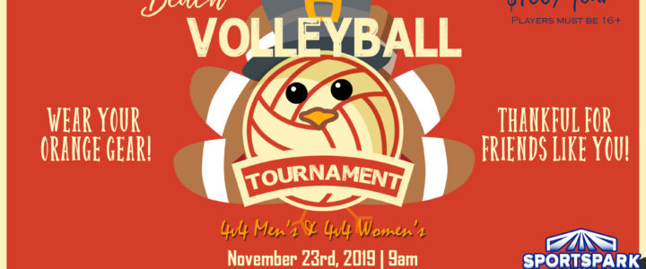Nov 23rd Thanksgiving Volleyball Tournament 4v4