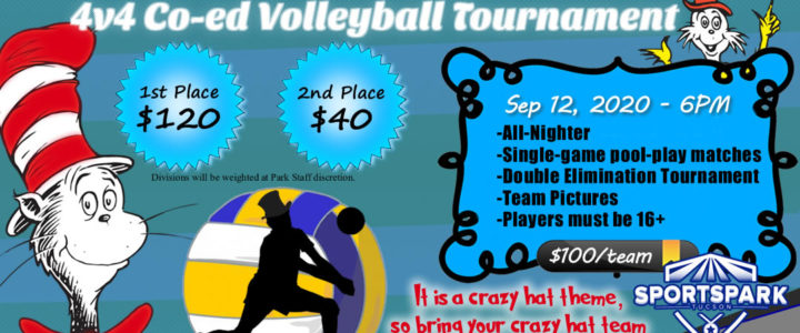 Sep 12th Sand Volleyball Tournament Co-ed 4v4