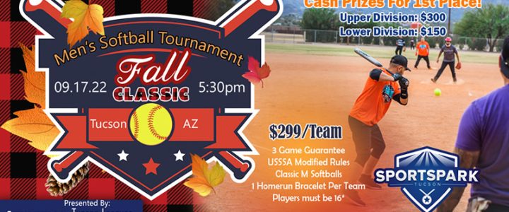 Sep 17th Softball Tournament Men’s 10v10